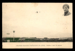AVIATION - GRANDE SEMAINE D'AVIATION  DE LYON (RHONE) - PAULHAN A 600 M DE HAUTEUR - ....-1914: Précurseurs