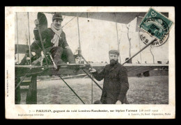 AVIATION - PAULHAN SUR BIPLAN FARMAN - RAID LONDRES-MANCHESTER 28 AVRIL 1910 - ....-1914: Précurseurs