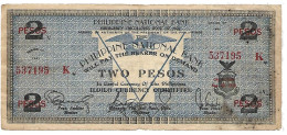 PHILIPPINES GUERILLA , ILOILO Province 2 Peso  KM 306 1941  TB+ - Philippines