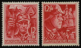 Dt. Reich 909/10 **, 1945, SA Und SS, Pracht, Mi. 90.- - Unused Stamps