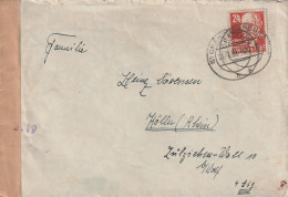 SBZ - 1950, Michel 220, Oranienburg - Köln, Zensur - Lettres & Documents