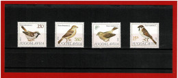 YOUGOSLAVIE - 1982 - N° 1811/1814 -  NEUFS** - FAUNE - OISEAUX - Y & T - COTE : 4.00 Euros - Unused Stamps