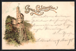 Vorläufer-Lithographie Lichtenstein, 1895, Burg Lichtenstein  - Sonstige & Ohne Zuordnung