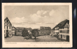 AK Hammelburg, Marktplatz Mit Blick Auf Schloss Saaleck  - Hammelburg