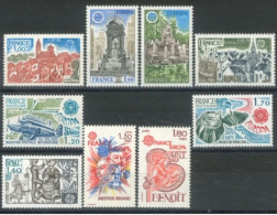 FRANCE - 1977/81, EUROPA STAMPS SERIES OF 5, COMPLETE SET OF 2 EACH, UMM(**). - Ongebruikt