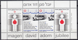 ISRAEL  Block 19, Postfrisch **, 50 Jahre Organisation Magen David Adom (Roter Schild Davids), 1980 - Blocs-feuillets