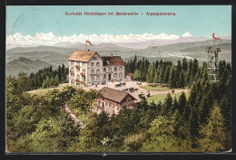 AK Badenweiler, Kurhotel Hochblauen, Alpenpanorama Und Aussichtsturm  - Badenweiler