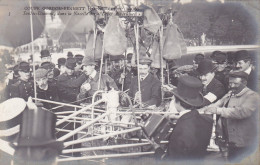 CPA Coupe Gordon Bennett 30 Septembre 1906 Santos Dumont Dans La Nacelle Des " Deux Amériques" Animation - Balloons