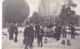 CPA Coupe Gordon Bennett 30 Septembre 1906 Santos Dumont - La Nacelle Des " Deux Amériques" Animation - Fesselballons