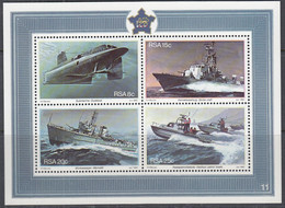 SÜDAFRIKA  Block 13, Postfrisch **, Marinebasis Simonstown: U-Boot, Fregatte..., 1982 - Blocs-feuillets