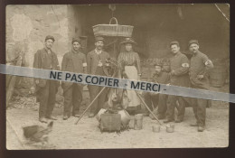 GUERRE 14/18 - MILITAIRES - 15 SUR LES COLS ET LES KEPIS - CARTE PHOTO ORIGINALE - War 1914-18