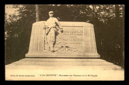GUERRE 14/18 - A LA CHIPOTTE - MONUMENT AUX CHASSEURS DE LA 86E BRIGADE - War 1914-18
