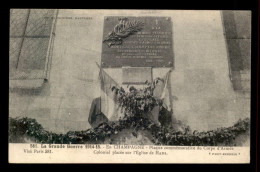 GUERRE 14/18 - HANS - PLAQUE COMMEMORATIVE DU CORPS D'ARMEE COLONIAL PLACE DE L'EGLISE - Weltkrieg 1914-18