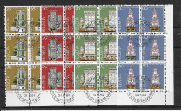 Schweiz 1984 Museum Schätze Mi.Nr. 1272/75 Kpl. 6er Blocksatz Gestempelt - Used Stamps