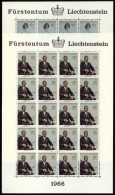 LIECHTENSTEIN 459-64KB **, 1965/6, Fürstin Gina, Naturschutz, 80. Geburtstag, In Kleinbogen, Pracht - Other & Unclassified