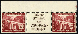 ZUSAMMENDRUCKE W 114 **, 1936, Bauten 12 + A11.1 + 12, Pracht, Mi. 35.- - Zusammendrucke