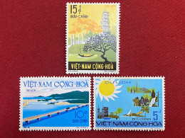 Stamps Vietnam South (Tourist Publicity Issue - 12/7/1974) -GOOD Stamps- 1set/3pcs - Viêt-Nam