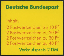 MARKENHEFTCHEN MH 20b **, 1974, Markenheftchen Unfallverhütung, 2. Deckelseite: Telefonansagedienste, Pracht, Mi. 65.- - Other & Unclassified