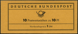 ZUSAMMENDRUCKE MH 6a **, 1960, Markenheftchen Heuss Lumogen, Erstauflage, Schwach Fluoreszierend, Pracht, Gepr. D. Schle - Sonstige & Ohne Zuordnung