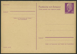 GANZSACHEN P 78 BRIEF, 1961, 15/15 Pf. Ulbricht, Absenderteil Zweizeilig, Ungebraucht, Pracht, Mi. 50.- - Other & Unclassified