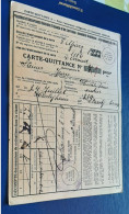 CARTE QUITTANCE D' ASSURANCE ETABLIE LE 5 . 3  . 38  AU NOM DE STEINER JEAN NE LE 14 JUILLET 1889 - Briefe U. Dokumente