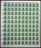 Dt. Reich 286 **, 1923, 75 Tsd. Auf 300 M. Im Bogen (100), Platte 3, Rechter Rand Durchgezähnt, Mit HAN 5044.23, Mit Pla - Altri & Non Classificati