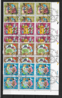 Schweiz 1985 Märchen Mi.Nr. 1304/07 Kpl. 6er Blocksatz Gestempelt - Oblitérés