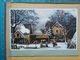 KOV 484-127 - PEINTURE, PENTRE, ART, THE OLD HOMESTEAD IN WINTER - Paintings