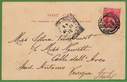 Ad0782 - GB - Postal History -  Postcard From Douglas To Italy 1903 - Briefe U. Dokumente