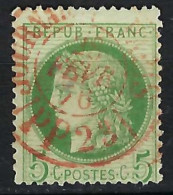 FRANCE Paris CAD Rouge Des Journaux PP Xx 1876: Le Y&T 53 Sup. Obl. PP 23 - 1871-1875 Ceres