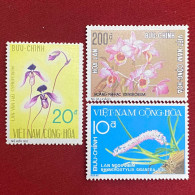 Stamps Vietnam South (Vietnamese Orchids- 18/8/1974) -GOOD Stamps- 1set/3pcs - Vietnam