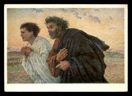 ILLUSTRATEURS - TABLEAU DE E. BURNAND - LES DISCIPLES - EDITEUR NOMIS - LAPINA ? - Autres & Non Classés