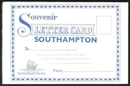 Letter Card Sunny South Series,Souvenir Southampton, 6 Views .unused - Southampton