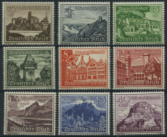 Dt. Reich 730-38 **, 1939, Bauwerke, Prachtsatz, Mi. 60.- - Unused Stamps