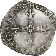 France, Henri IV, 1/4 Ecu De Béarn, 1604, Morlaas, Argent, TB+, Gadoury:603 - 1589-1610 Heinrich IV.