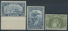 KANADA 174-76 **, 1933/4, 3 Postfrische Werte, Pracht - Other & Unclassified
