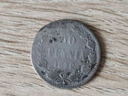 Finland 50 Pennia 1872 Silver - Finlande