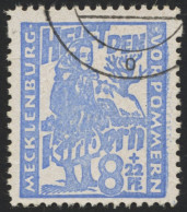 MECKLENBURG-VORPOMMERN 27a O, 1945, 8 Pf. Hellultramarin Kinderhilfe, Pracht, Gepr. Kramp, Mi. 60.- - Sonstige & Ohne Zuordnung