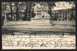 AK Düsseldorf, Kriegerdenkmal Mit Gebäudeblick  - Duesseldorf