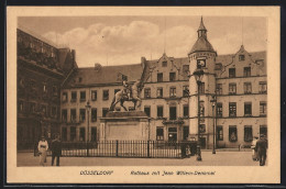 AK Düsseldorf, Rathaus Mit Jean Willem-Denkmal  - Duesseldorf