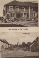 57 ALTRIPPE SOUVENIR MULTIVUE EPICERIE SCHIEL SCHMITT RUE PRINCIPALE CPA BON ETAT - Sonstige & Ohne Zuordnung