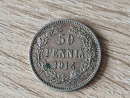 Finland 50 Pennia 1914 Silver - Finlande