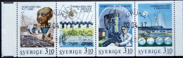 Sweden  1988 Nobel Prize Strip   MiNr.1516-19 (O) ( Lot 2278 ) - Oblitérés