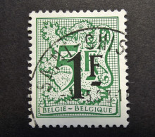 Belgie Belgique - 1982 - OPB/COB N° 1467  ( 1 Values )  Cijfer Op Heraldieke Leeuw Opdruk 1 F - Obl. Saint Ghislain 1983 - Oblitérés