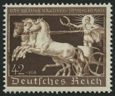 Dt. Reich 747 **, 1940, 42 Pf. Braunes Band, Pracht, Mi. 120.- - Neufs