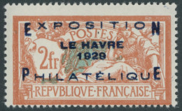 FRANKREICH 239 *, 1929, 2 Fr. Le Havre, Winziger Falzrest, Pracht - Other & Unclassified