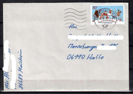 BRD, MiNr. 3504, Weihnachten Mit Freunden, Auf Brief Von BZ 86 Nach Halle/Saale; B-422 - Lettres & Documents