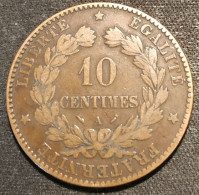 FRANCE - 10 CENTIMES CERES 1896 A - Gad 265 - KM 815.1 - 10 Centimes
