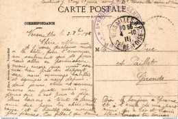 NÂ°2404 Z -cachet 5Ã¨ RÃ©giment Du GÃ©nie -compagnie De DepÃ't- 1915- Versailles- - Guerre De 1914-18