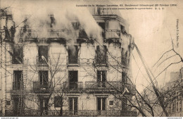 NÂ°2411 Z -cpa Incendie De La Maison Laurette Paris 1904- - Feuerwehr